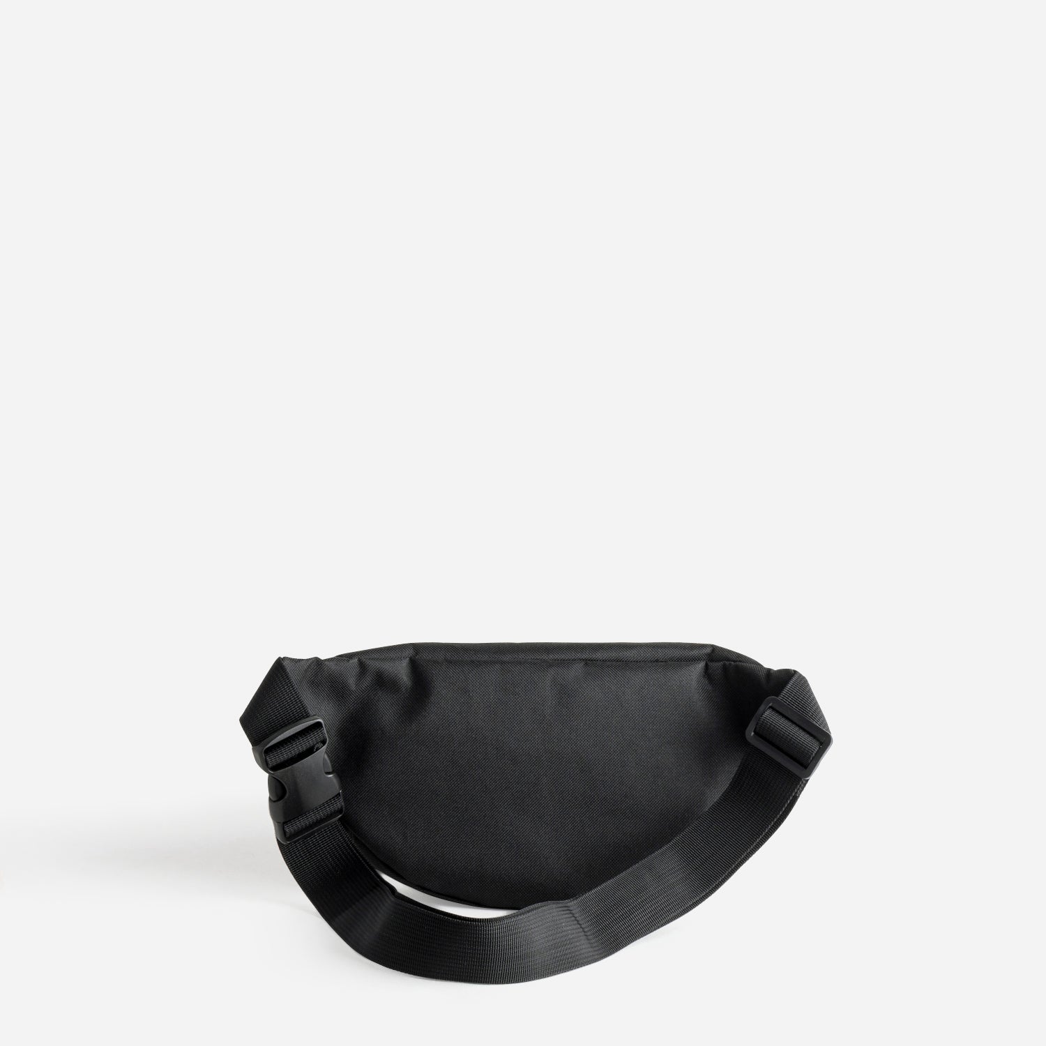 Sac banane noir nylon tissé mat