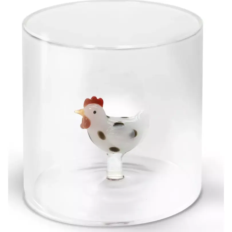 Teeglas Weisses Huhn