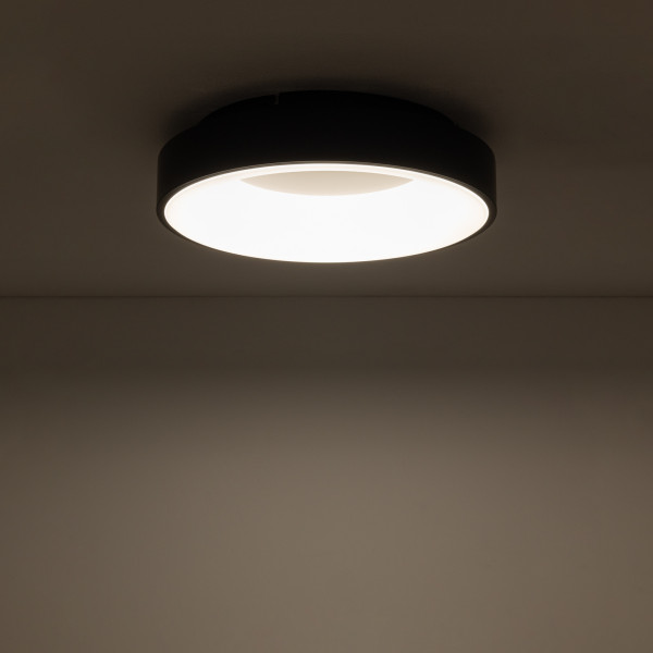 Plafon NIKKI LEDokrągły czarny LED 1x32W 38cm IP20 Nowodvorski