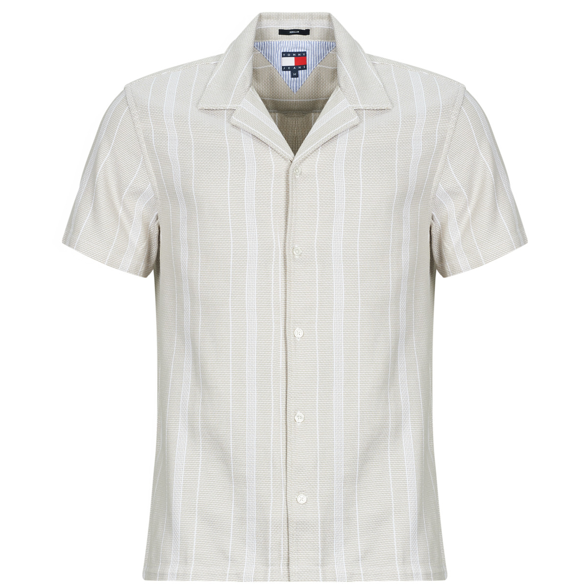 Tommy Jeans - TJM TEXTURED REG CAMP SHIRT EXT - Brown