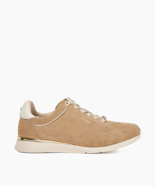 Entitle Sand - Sand Leather Lace-Up Runner