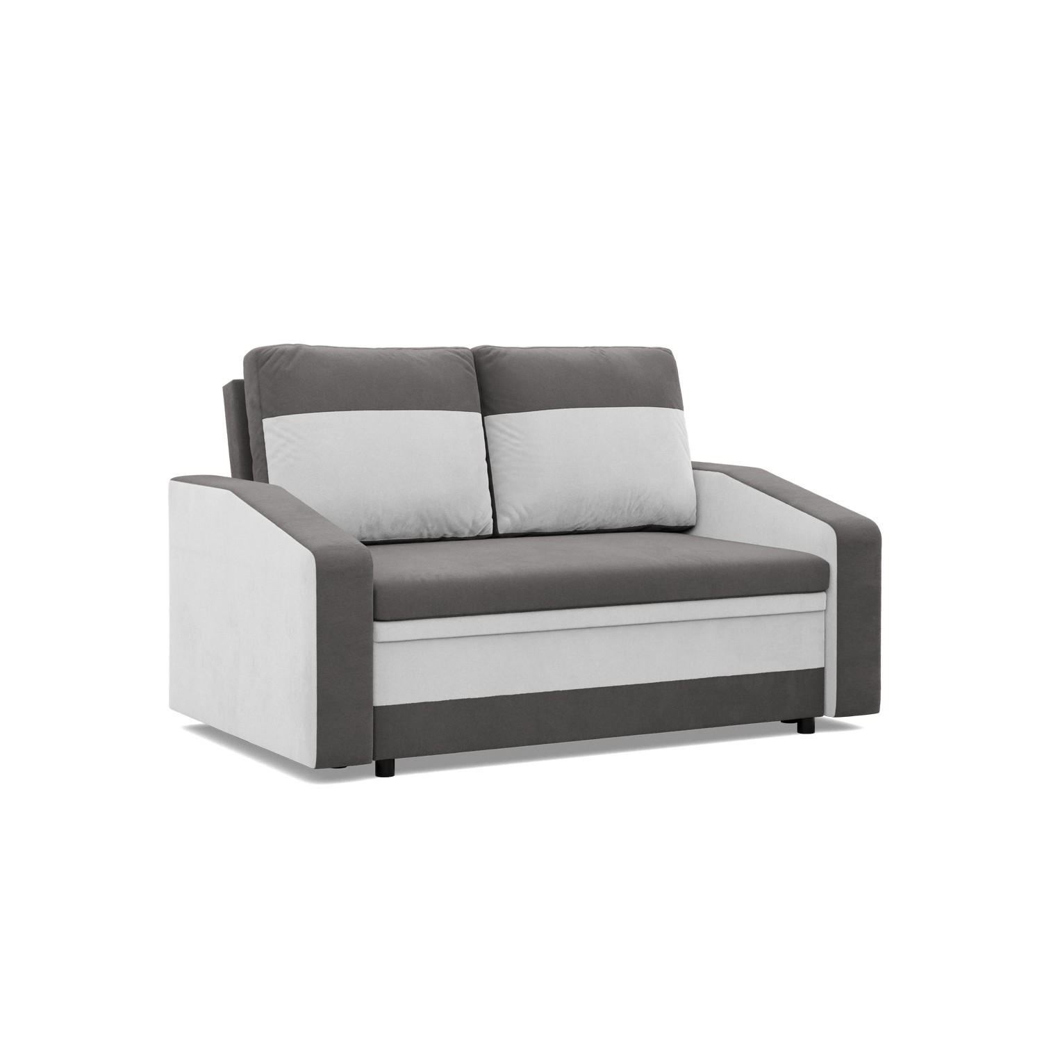 SOFA KANAPA z funkcją spania młodzieżowa szara biała