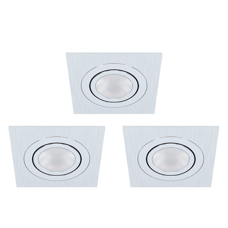 Spot encastrable LED Areito aluminium brossé GU10 3 x 4,6 W EGLO