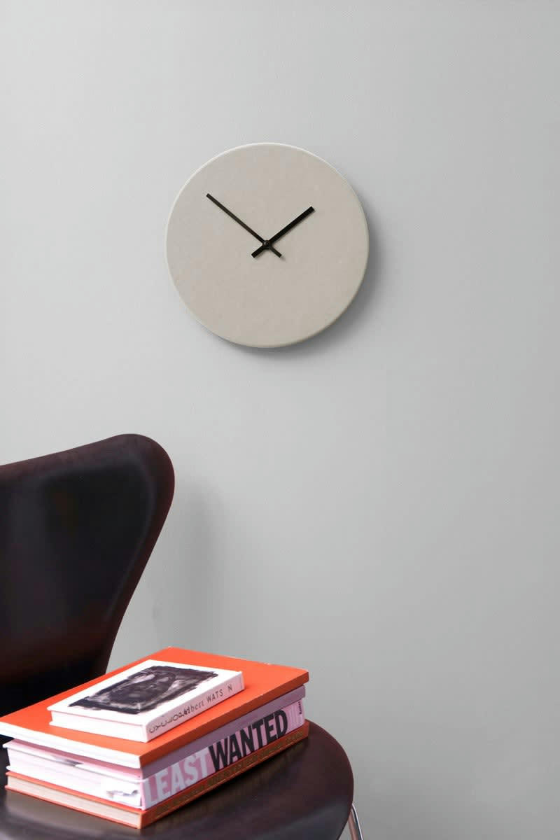 - Horloge murale en bois gris D28cm