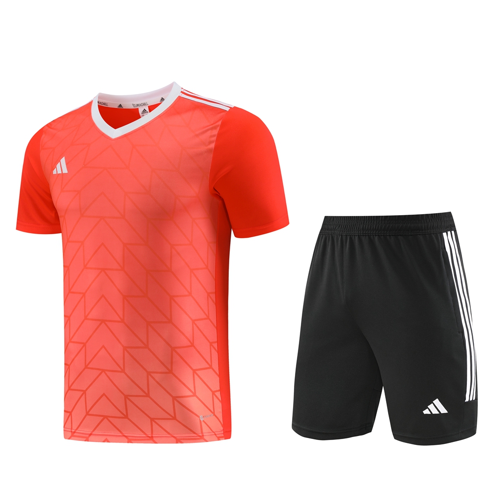 Adidas Short Sleeve Training Jersey Set - AD05- Tangerine