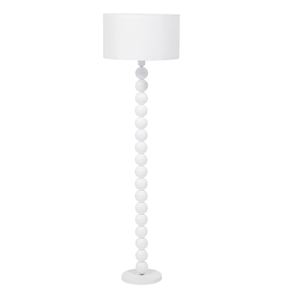 Lampadaire pied bubble en résine blanc Ø45xH158cm