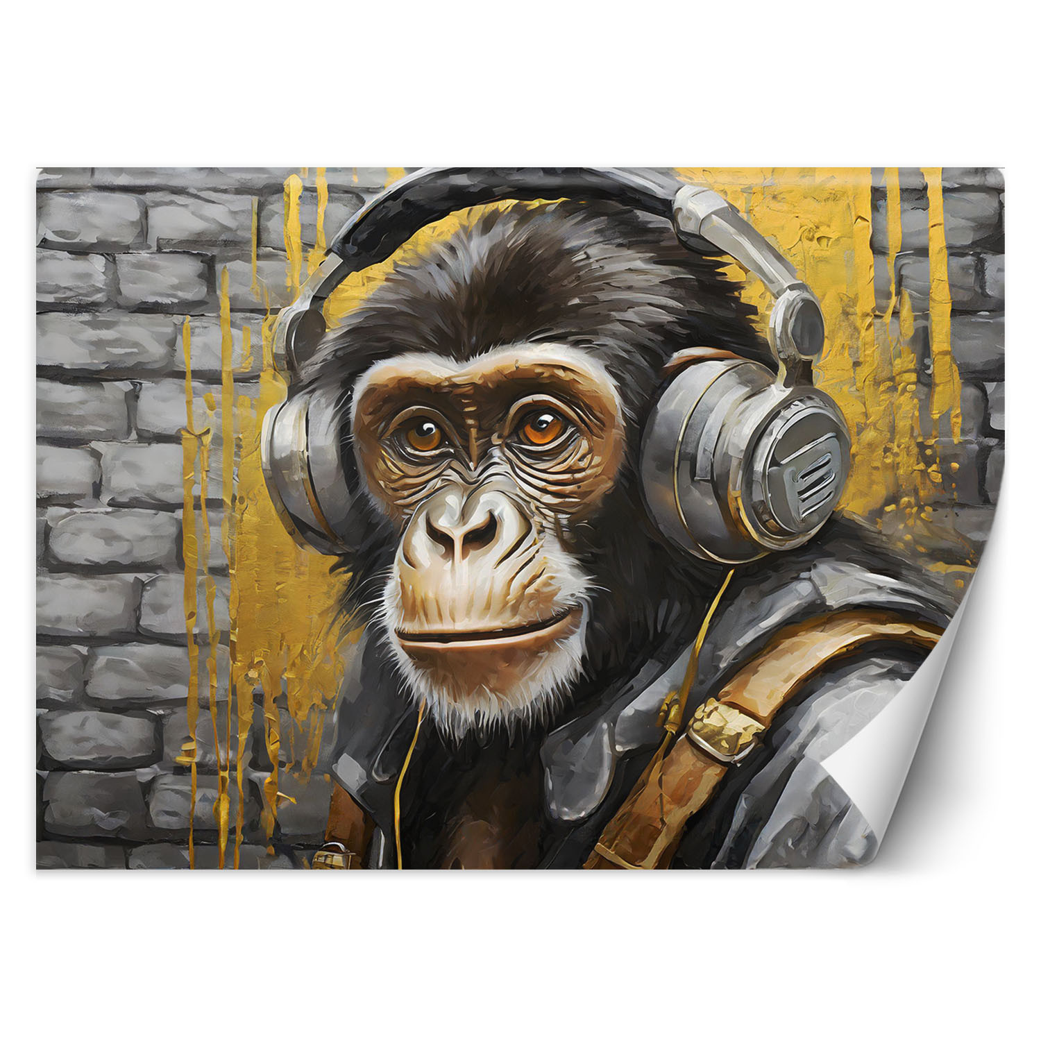 Feeby Fototapeta, Małpa Muzyka Zwierzęta 150x105