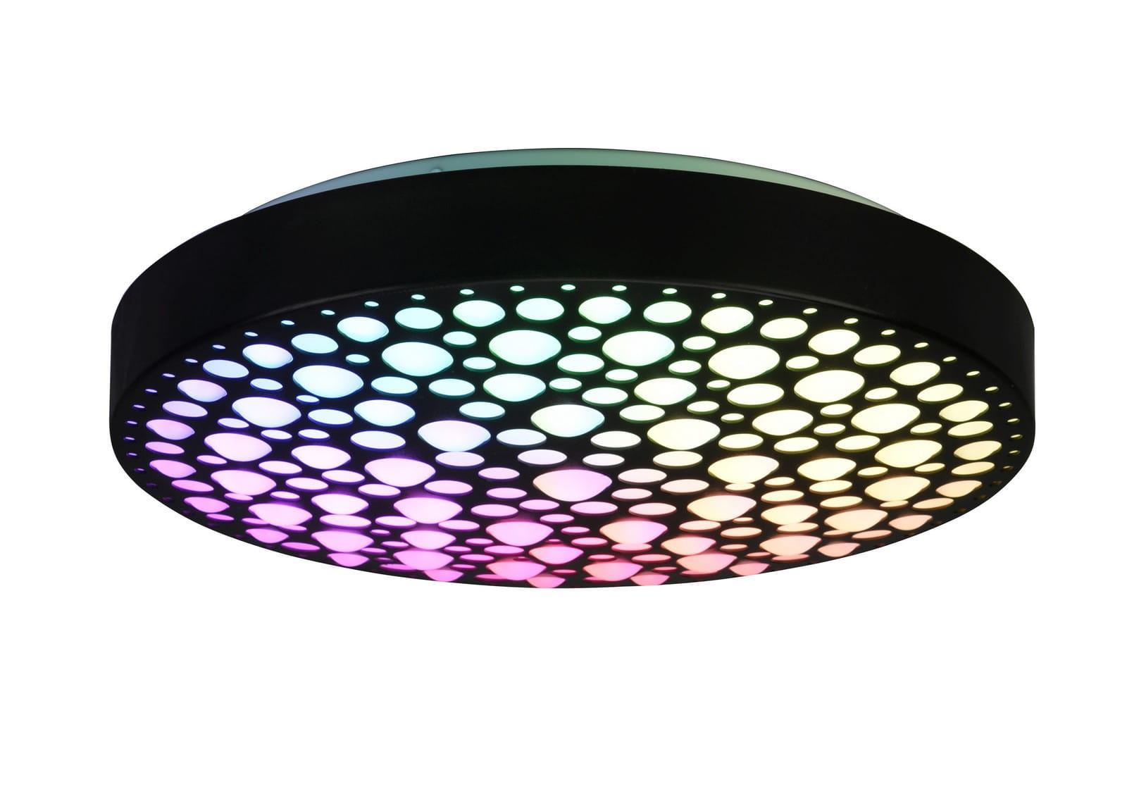 Plafon CHIZUokrągły czarny LED 1x22W 40,5cm 2500lm IP20 Odcienie bieli RL