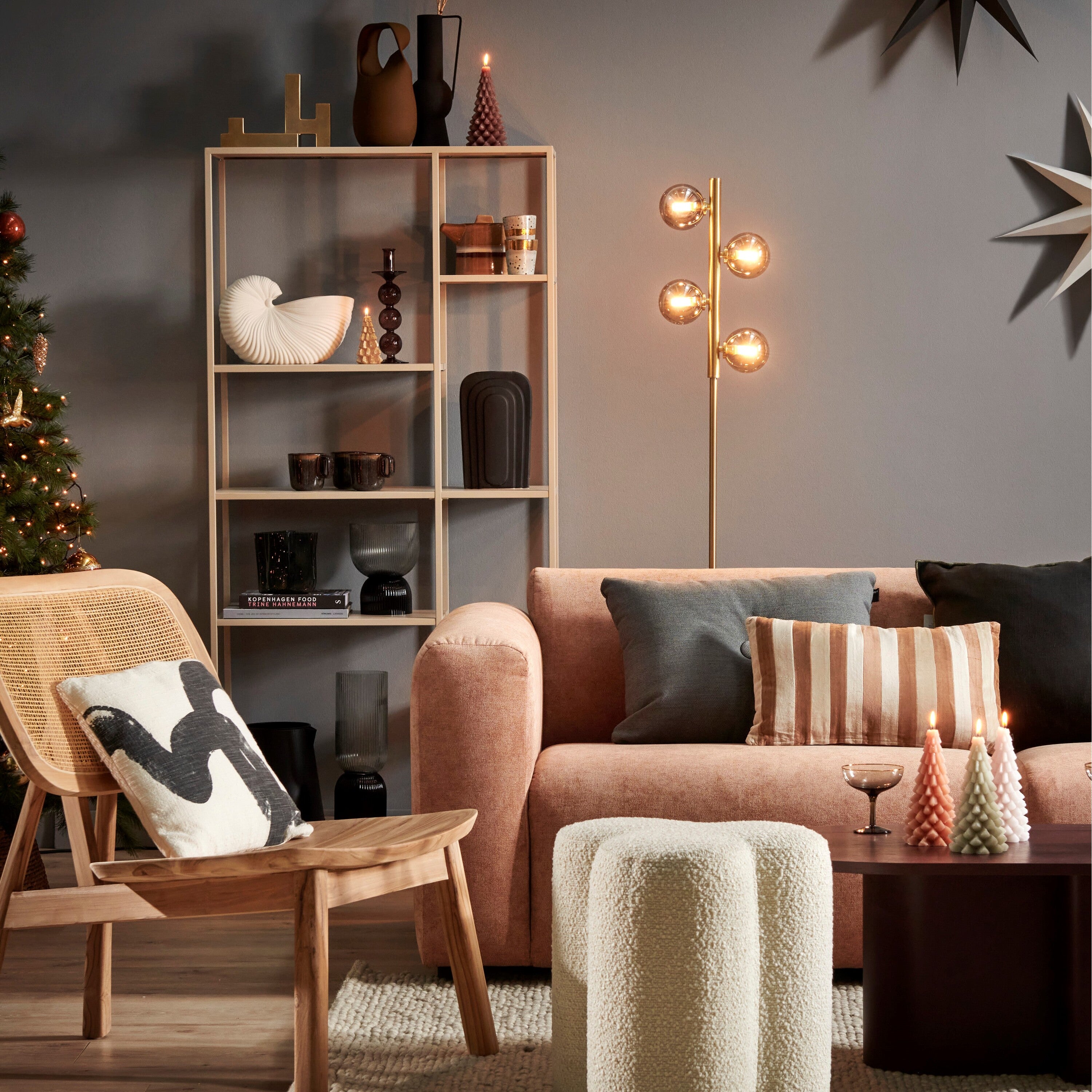 HAY Peas Random Vloerkleed 170 x 240 cm - Soft Grey