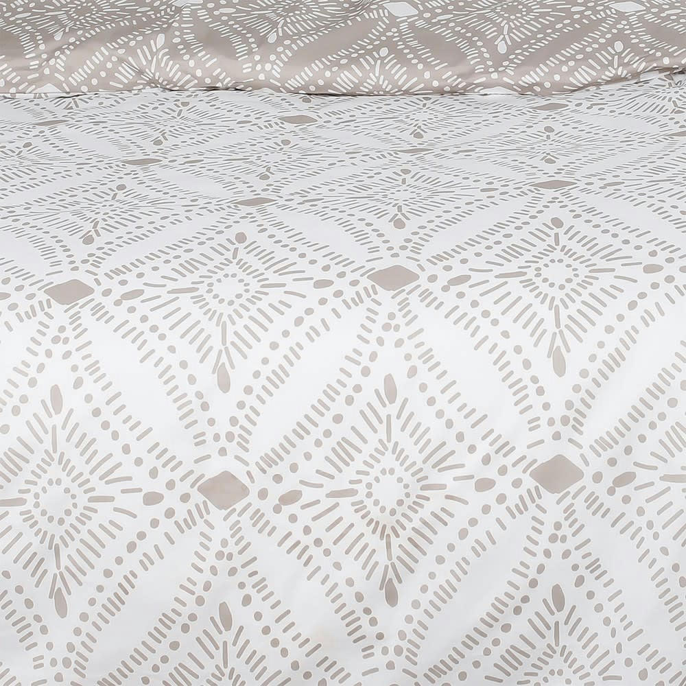 LEADVILLE - Housse de couette 260x240 flanelle + 2 taies