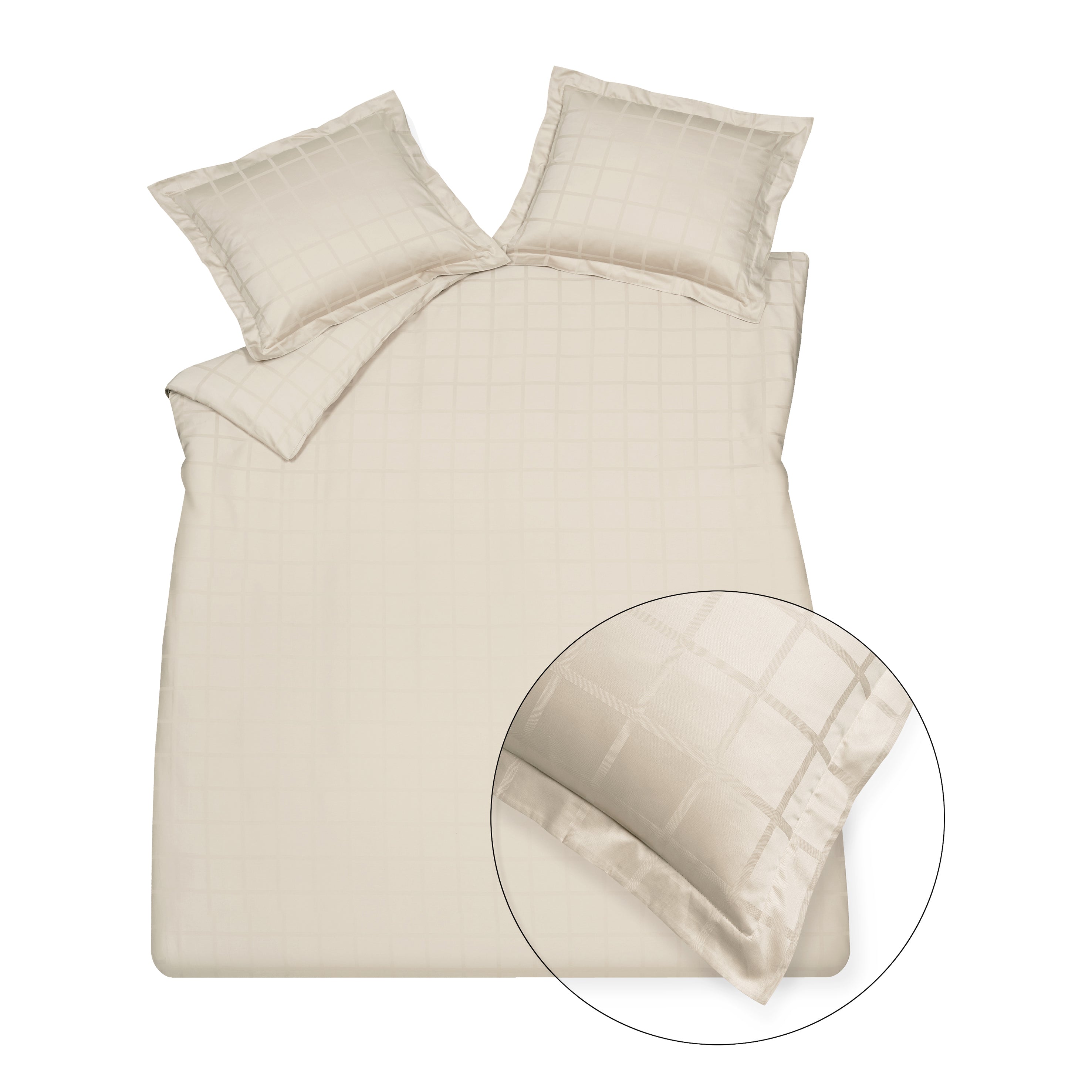 Vandyck Home 78 Dekbedovertrek 200 x 200/220 - Cream Tan