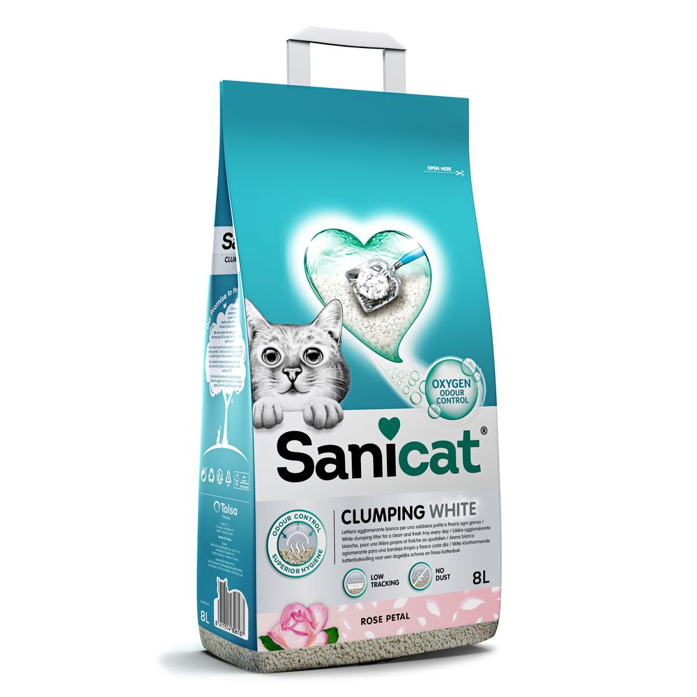 Sanicat White Rose Clumping Cat Litter