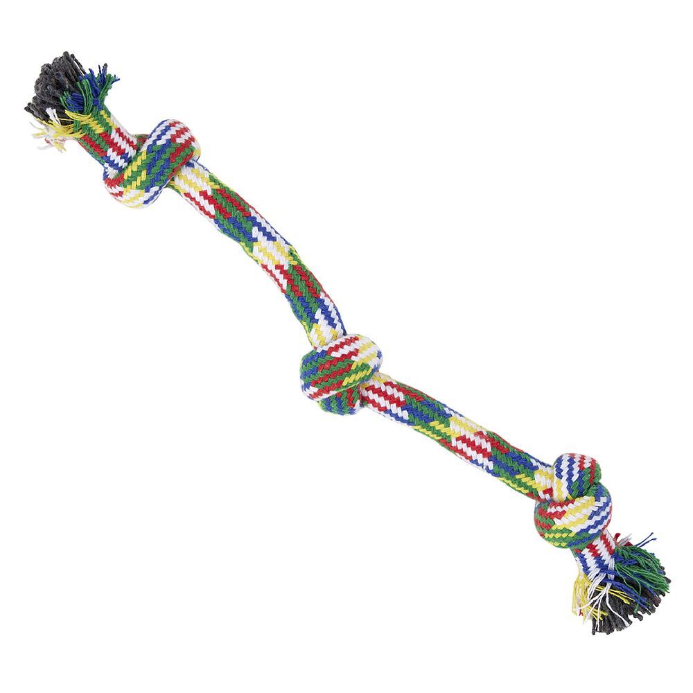 Jouet pour chien Corde à 3 noeuds L.30 cm