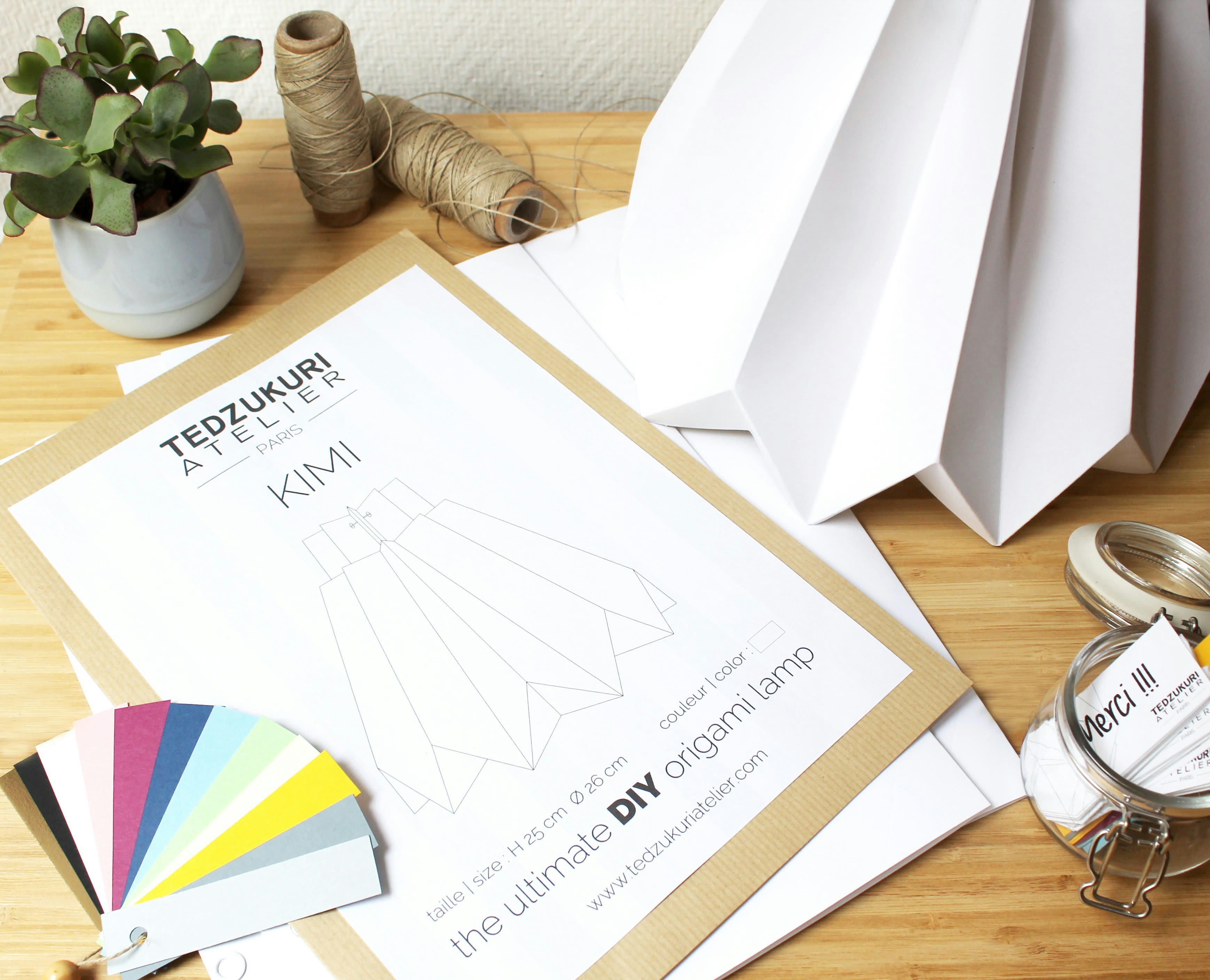 KIMI - Suspension origami en papier kit DIY