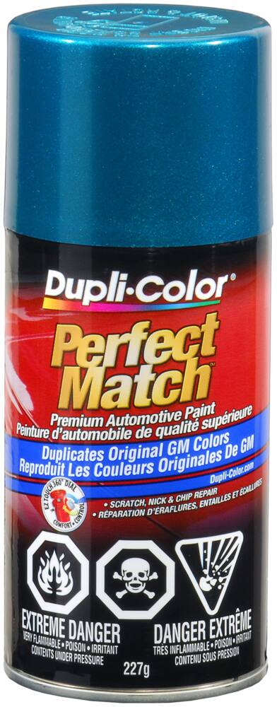 Dupli-Color Perfect Match Premium Acrylic Lacquer Automotive Aerosol Spray Paint, Bright Aqua Metallic (43, WA 9796, 43, WA 243A), 227-g