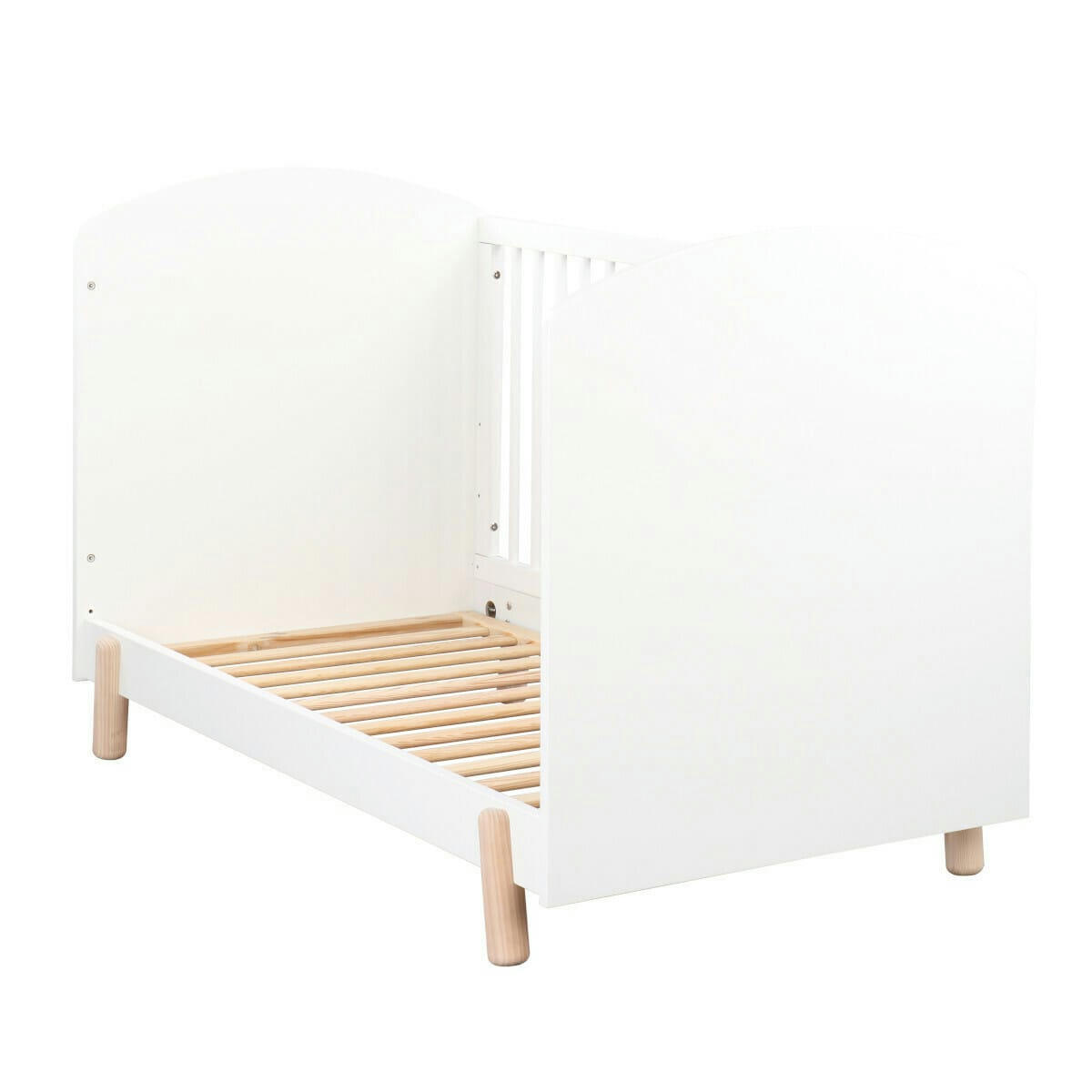 GABBY - Chambre compète bébé 70x140 cm bois massif blanc