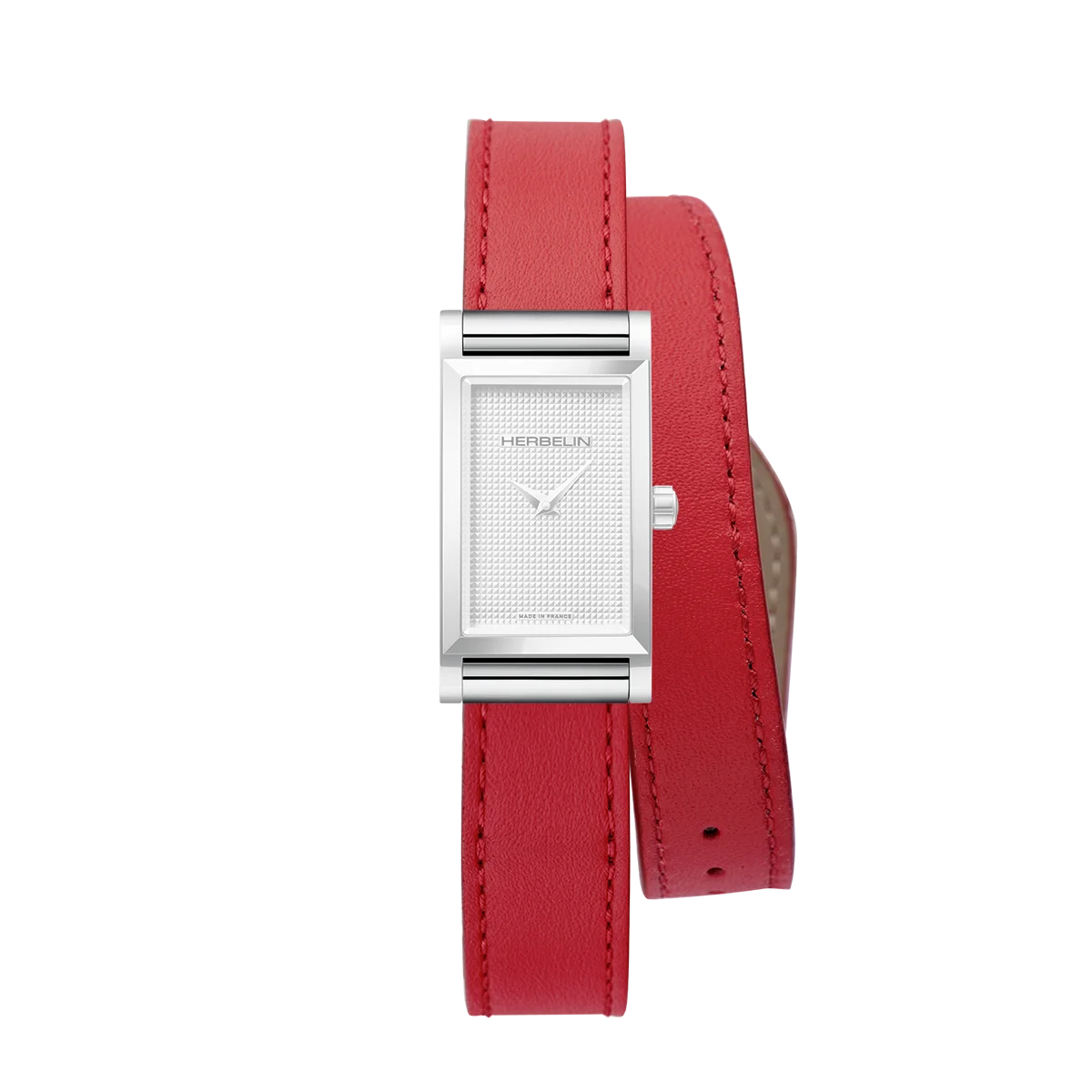 ANTARÈS – BRACELET DOUBLE – ROUGE COQUELICOT