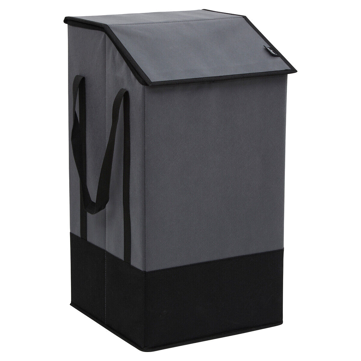 Cesto de roupa suja cinza 45l