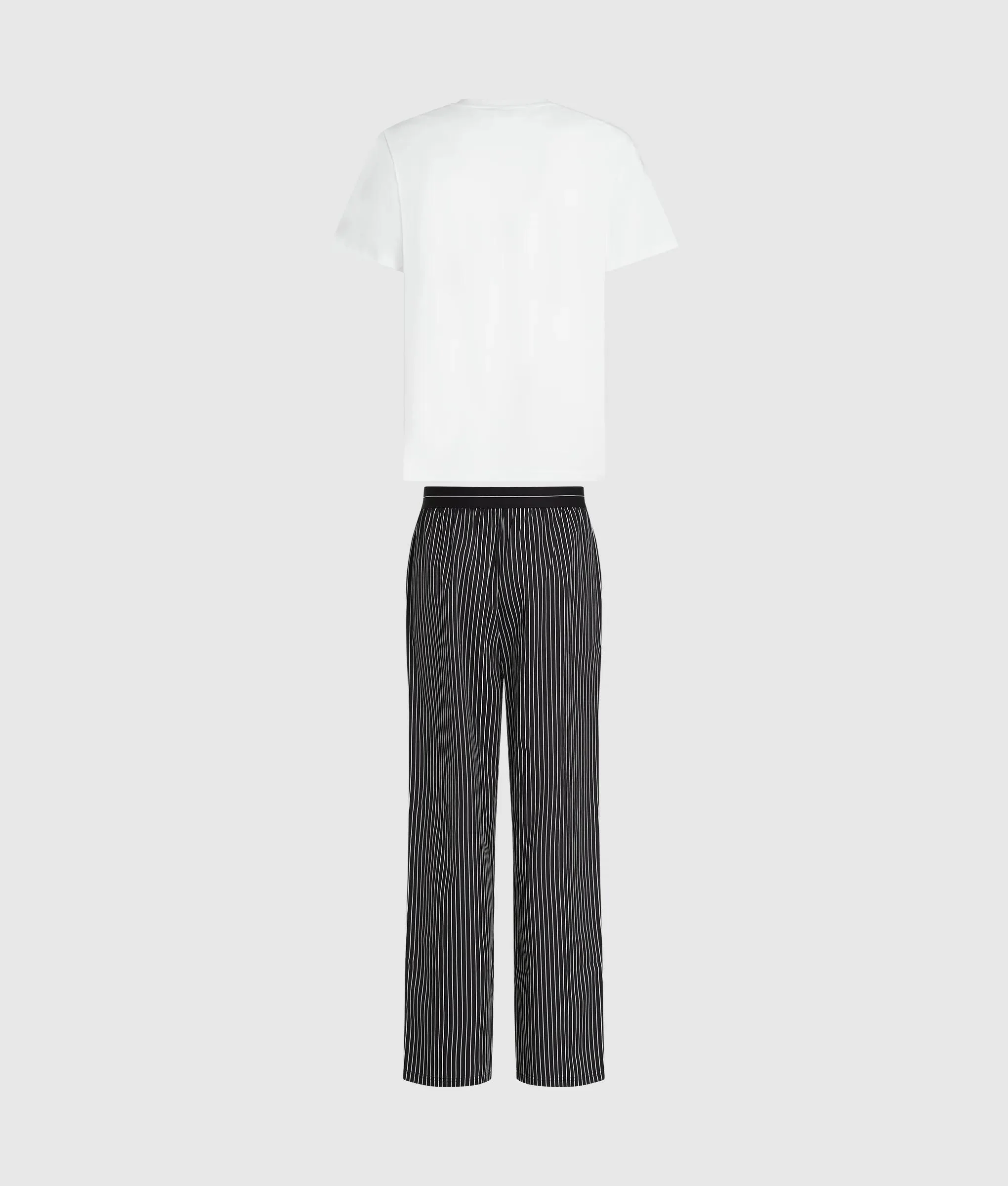 Pyjama avec pantalon à rayures fines