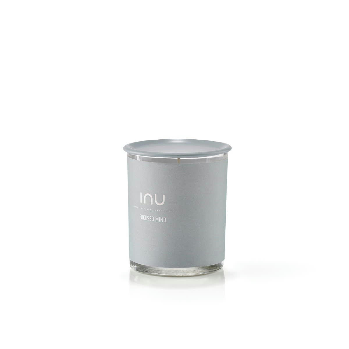 INU - Bougie parfum�e dur�e m�che 22h  en cire naturelle gris