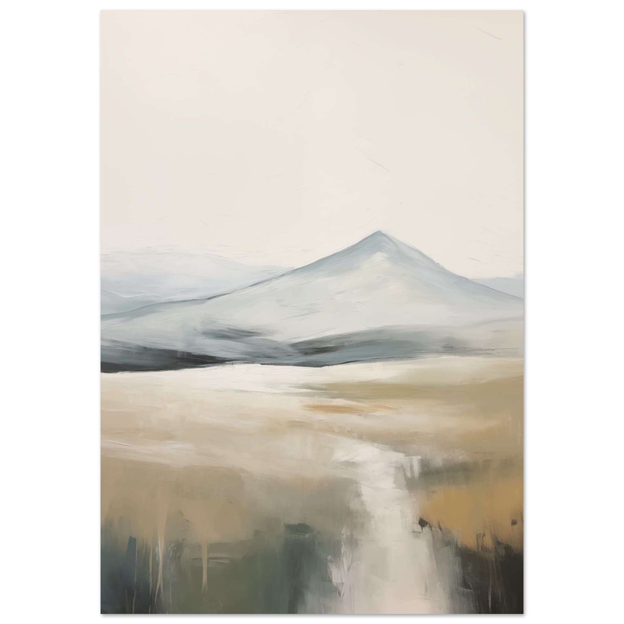 Artfulprints Poster Abstract - Fuji path 2  - 70x100 cm - Meerkleurig