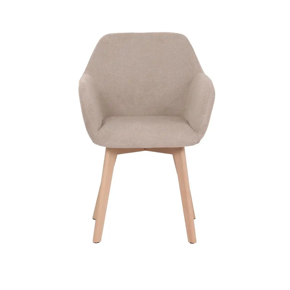 Housecraft Living Yala Eetkamerstoelen Beige - Set van 2