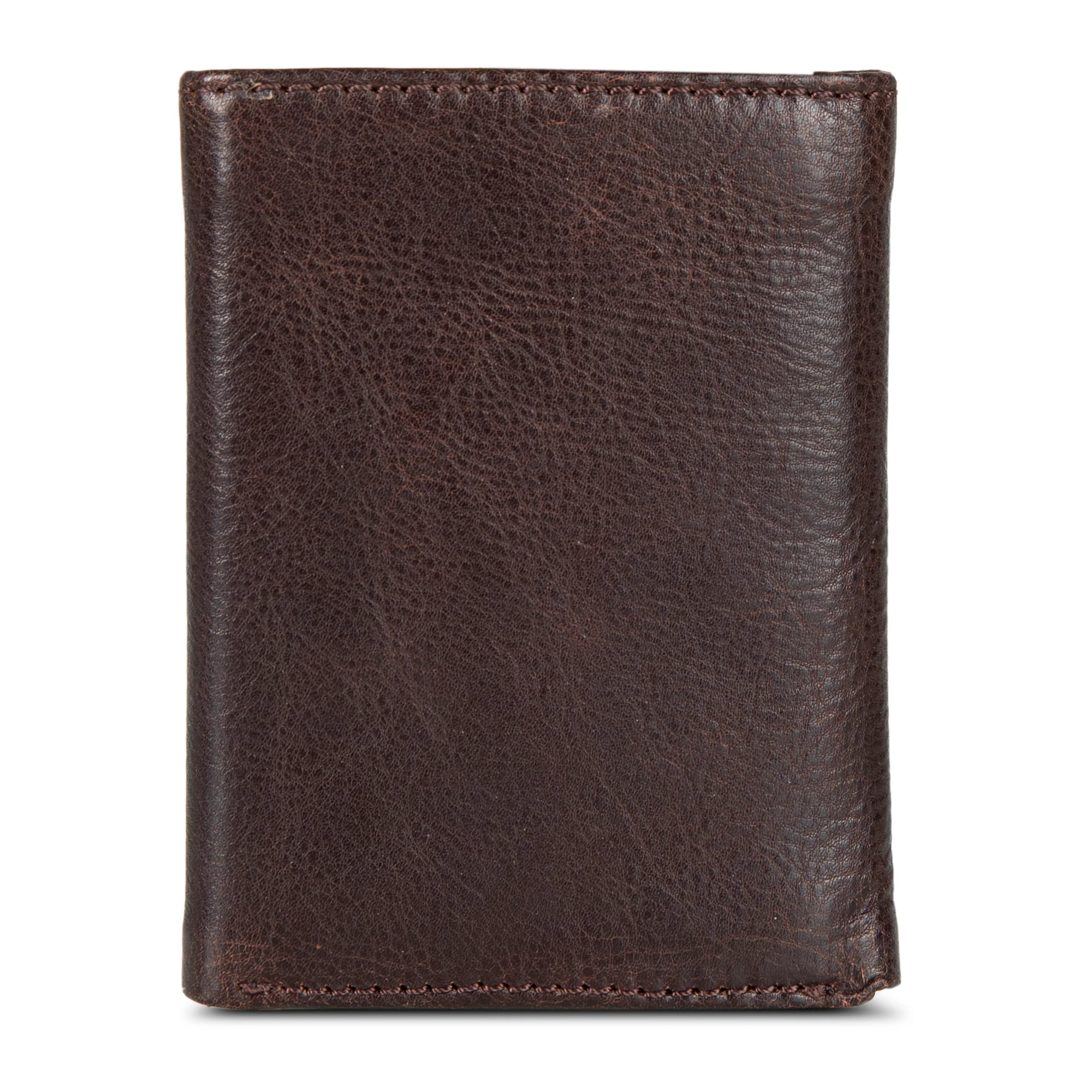 EB Signature Logo Leather Trifold Wallet