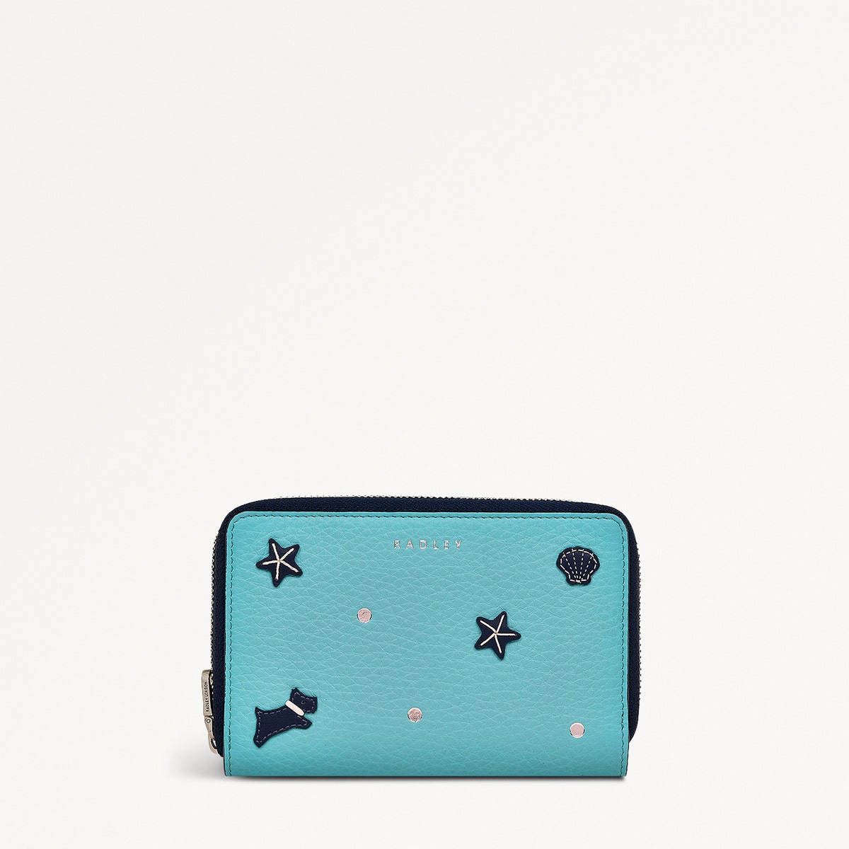 Starfish And Seashells Medium Zip Around Purse - RSE11802