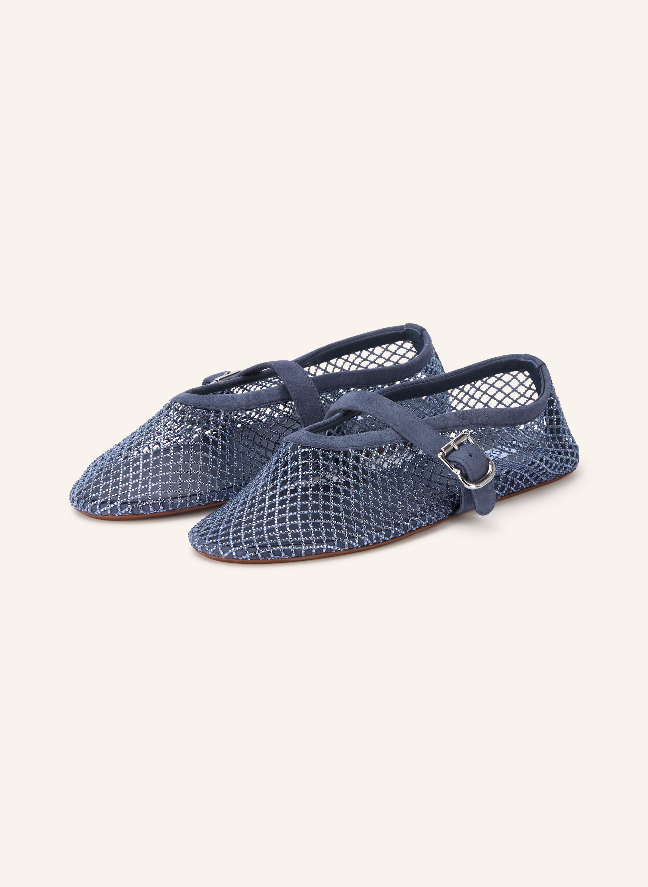 ALAÏA Mary-Jane-Ballerinas mit Schmucksteinen