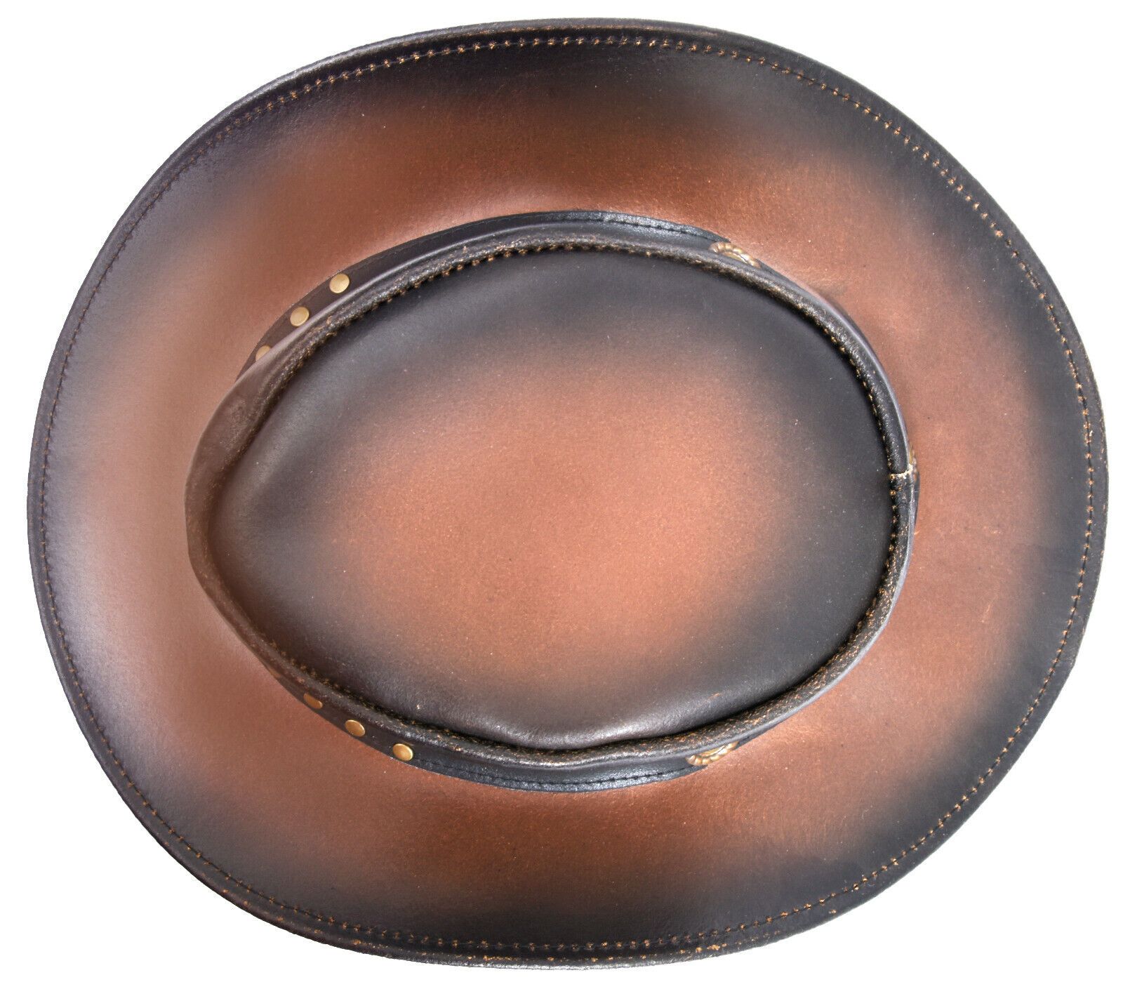Infinity Leather Australian Western Style Cowboy Outback Real Leather Aussie Bush Hat