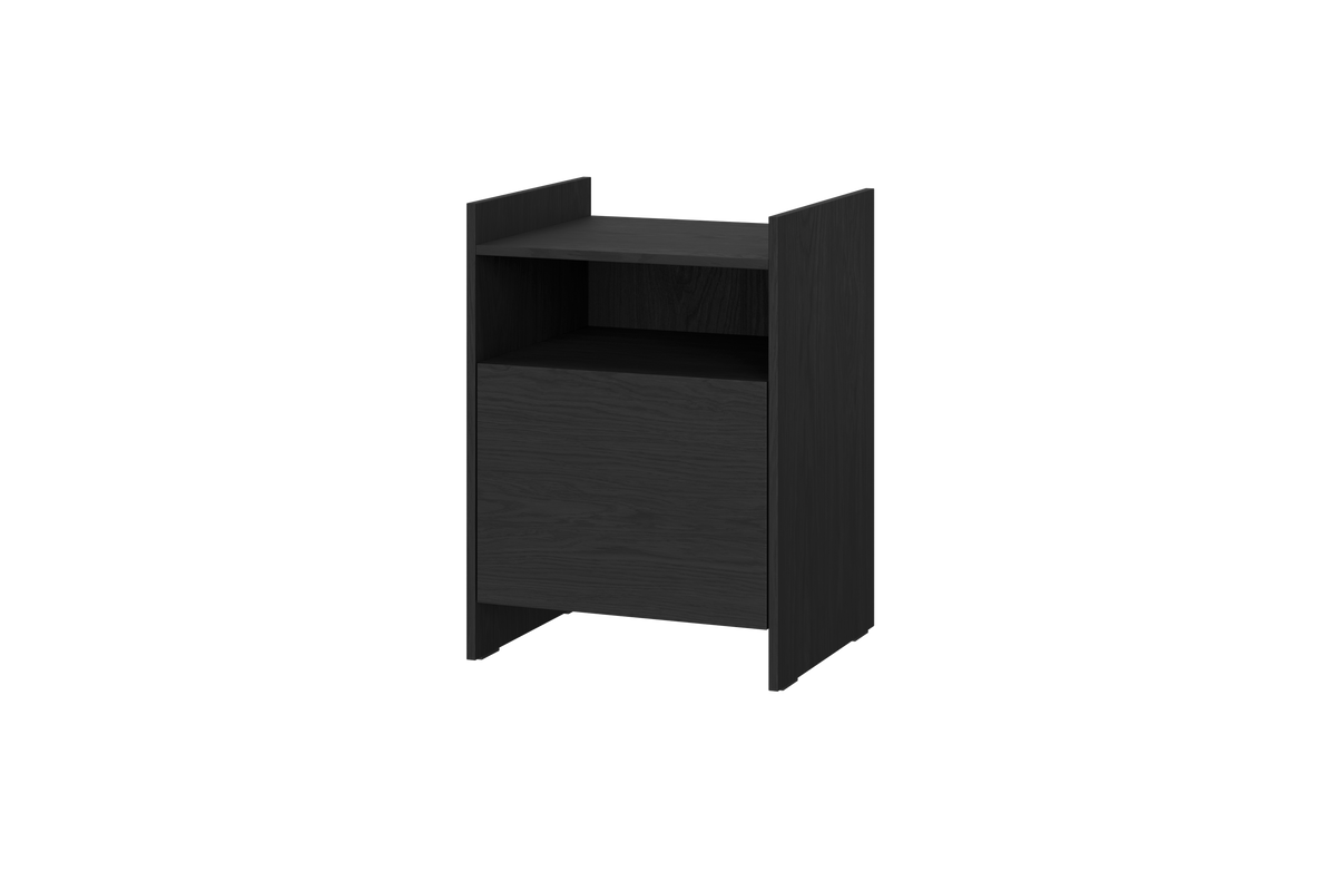 noo.ma TOOPT Nachtkastje - Vulcano Black laminate