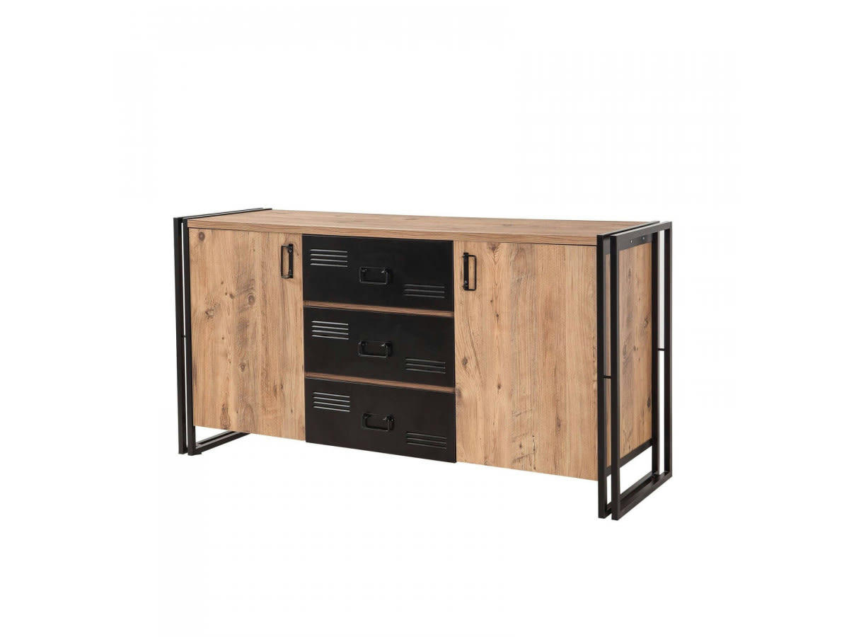 TENGA - TENGA - Buffet bas Pin Atlantique Noir