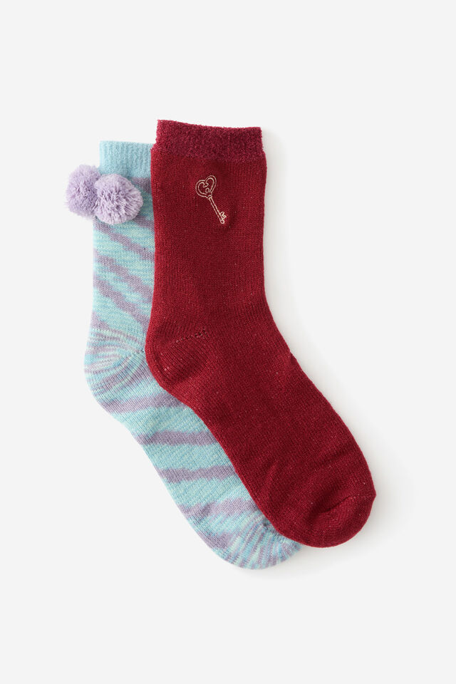 Bed Socks 2 Pk Gift Pack
