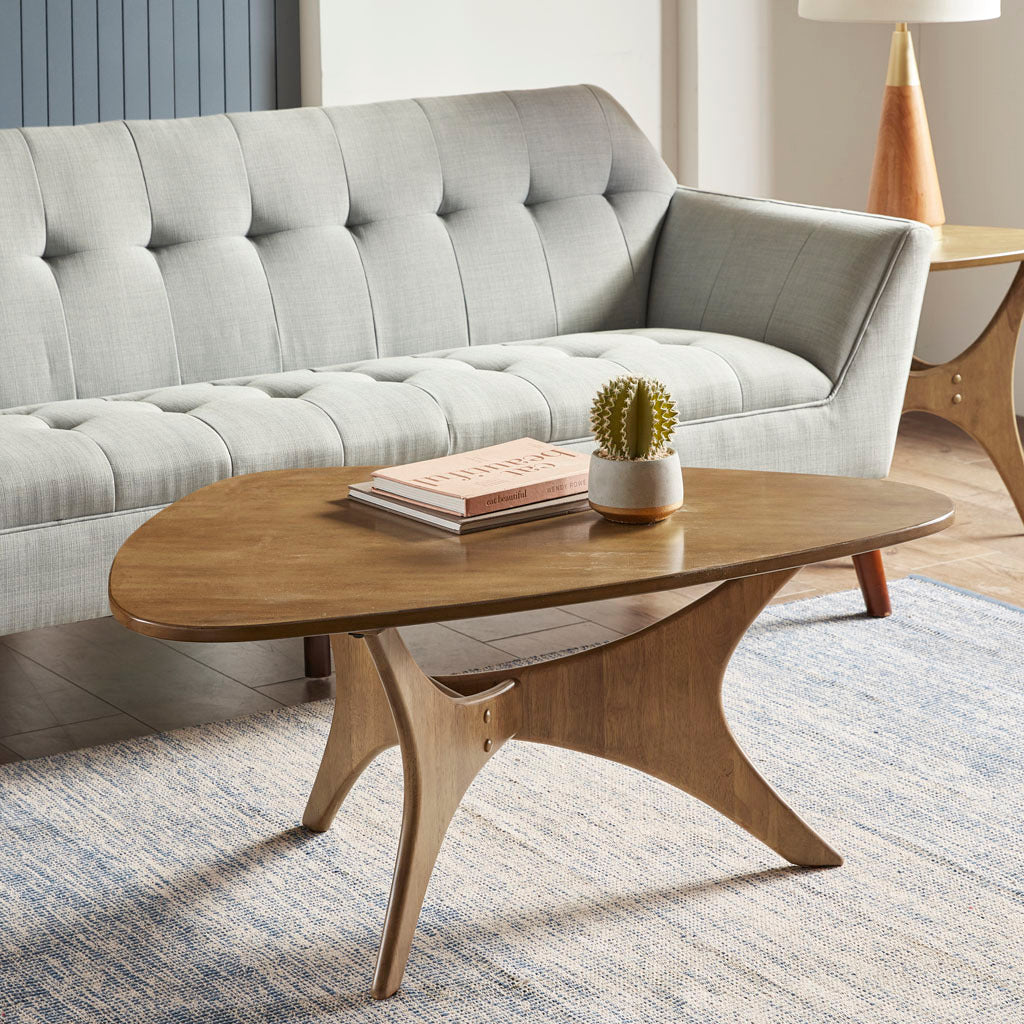 Ink Ivy Triangle Wood Coffee table