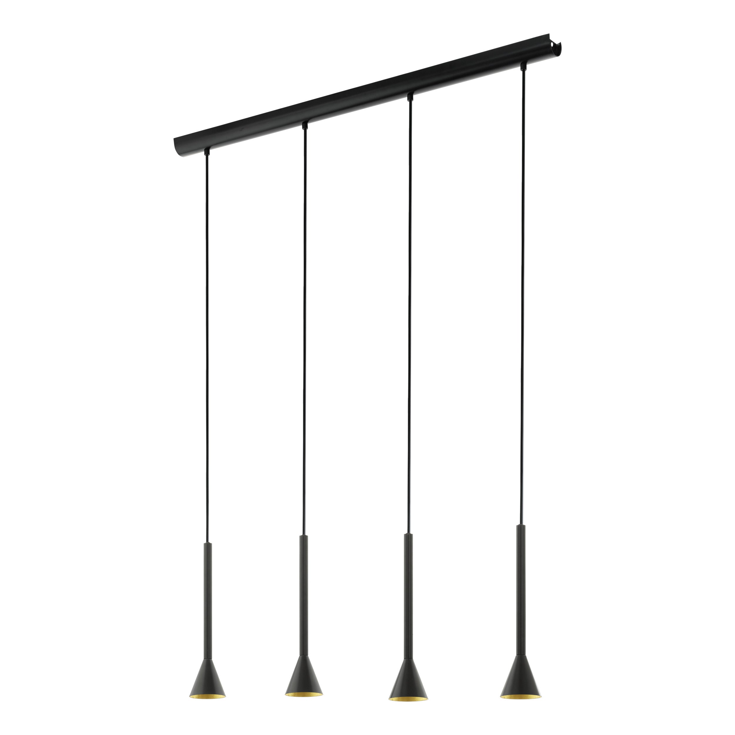 EGLO hanglamp Cortaderas - gu10 - 113 cm - zwart/goud