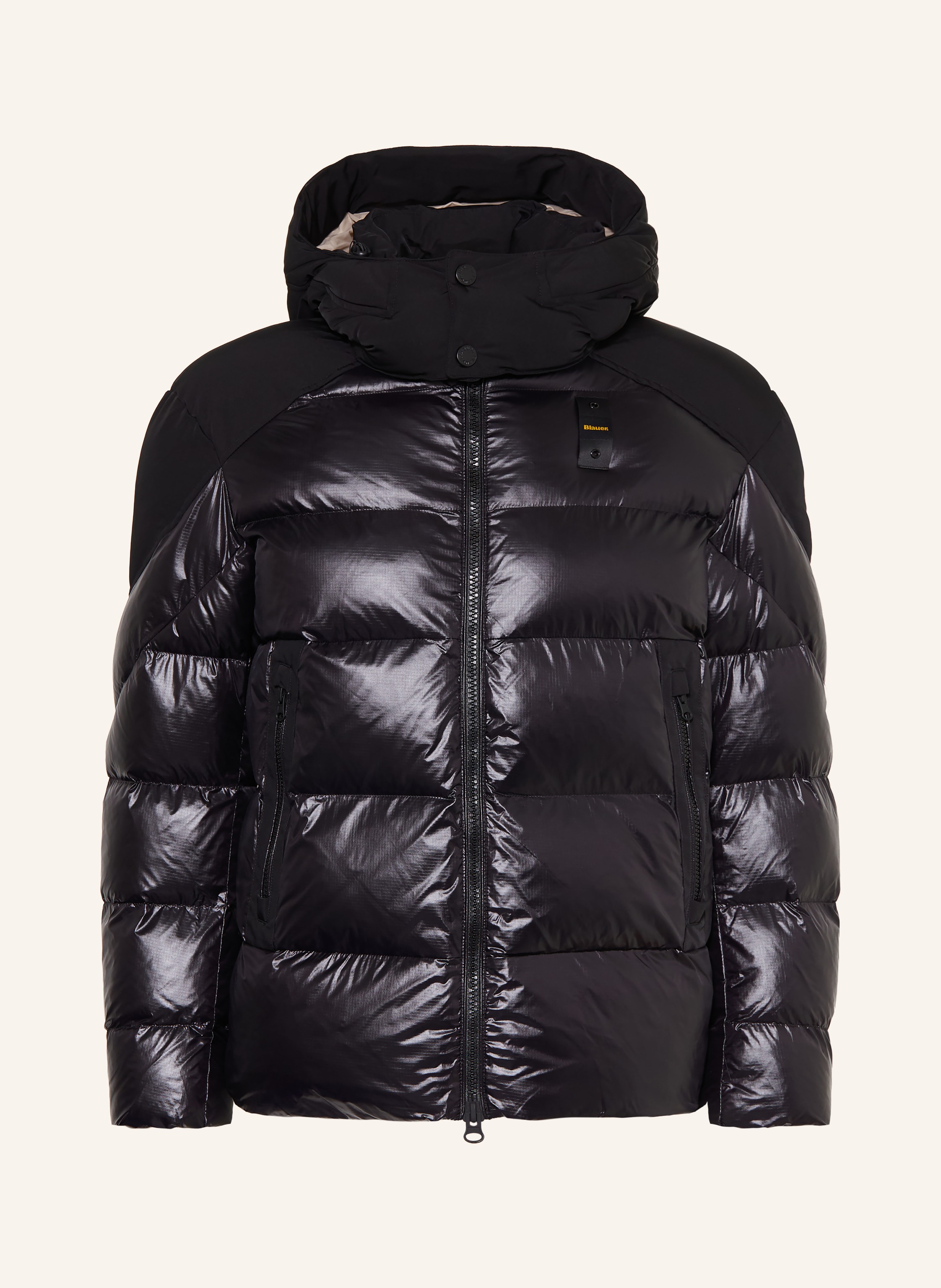 Blauer Steppjacke KIERNAN mit abnehmbarer Kapuze