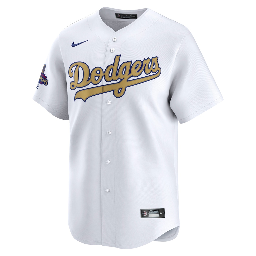 Los Angeles Dodgers Nike 2025 Gold Collection Limited Jersey – White