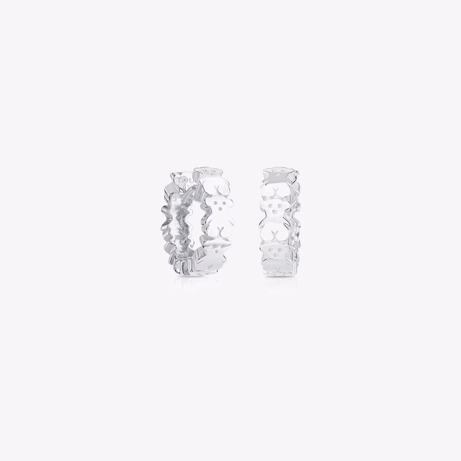 Pendientes aro de plata Puppies