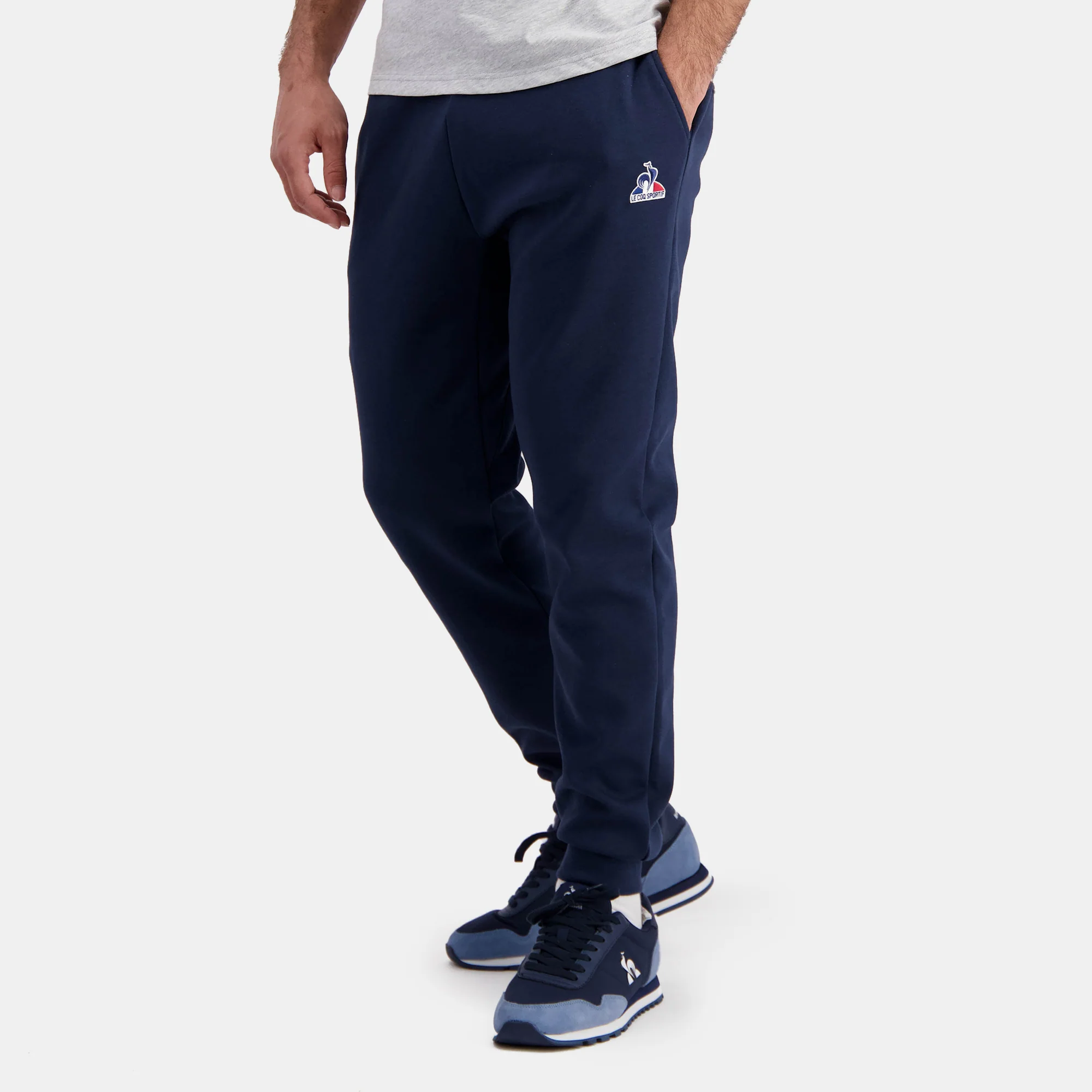 Pantalon Essentiel double face avec badge logo brodé