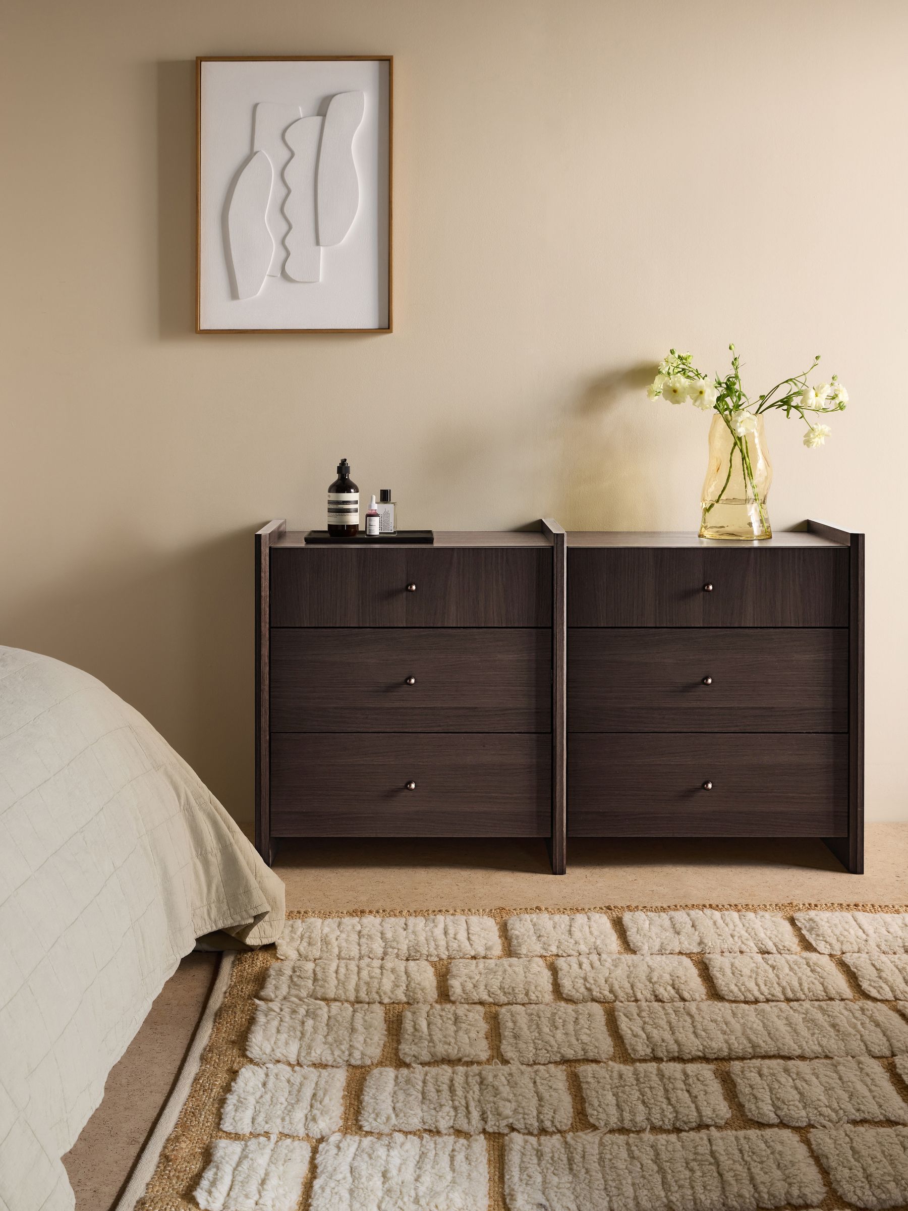 Macauley Chest of Drawers in Dark Brown