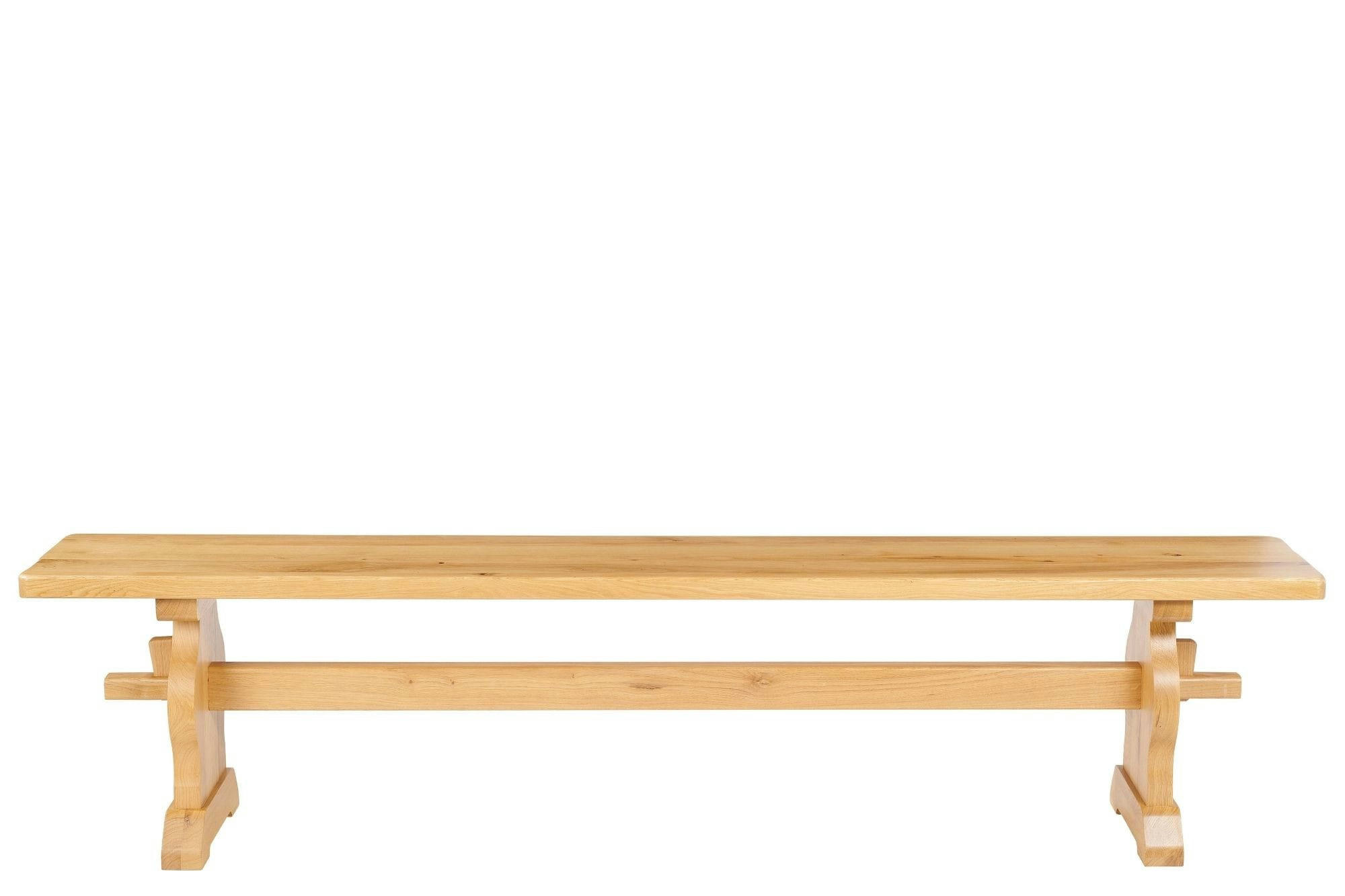 LA BRESSE - Banc monastère 4 places en bois de chêne massif L195