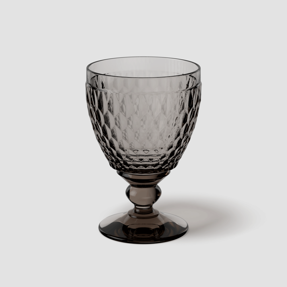 Boston Water goblet - Grey, 11.9 oz, crystal glass