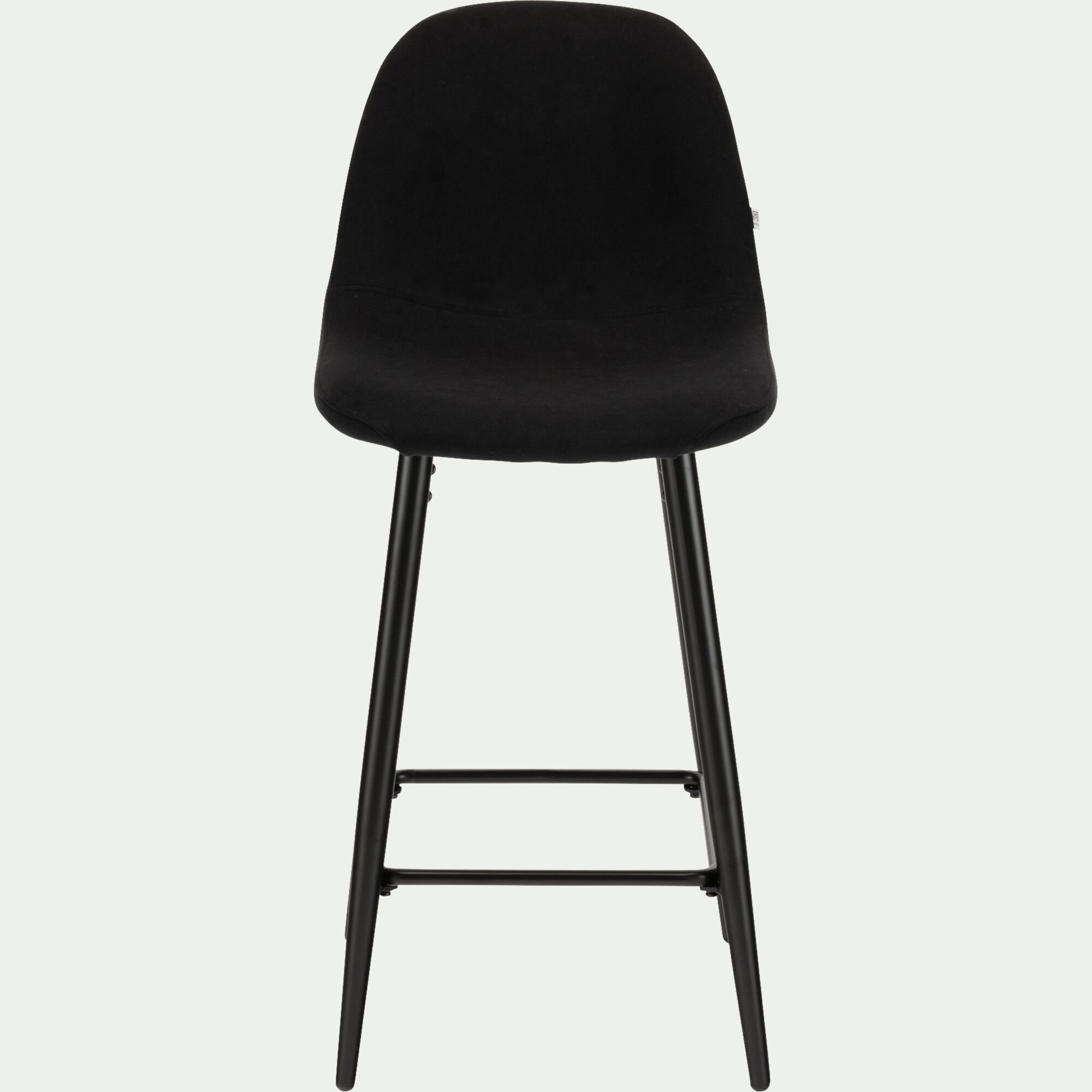 LOANA - Chaise de bar - noir H66cm