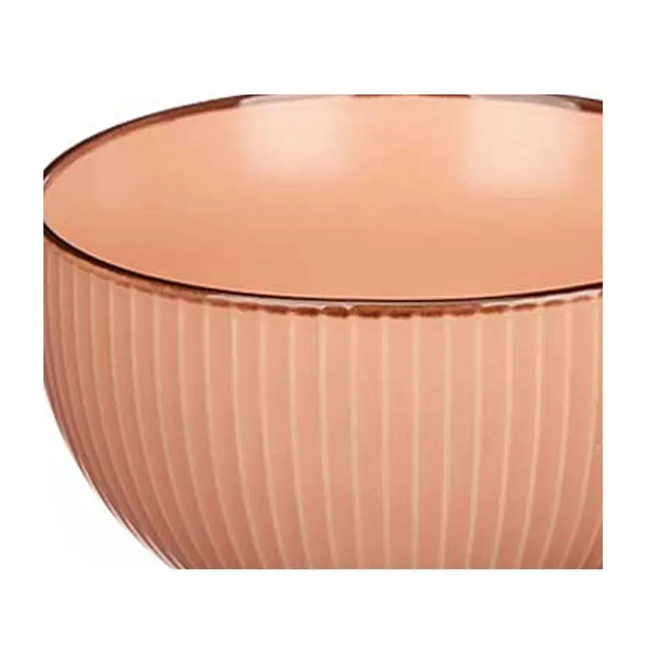 Vivalto schaaltjes/kommetjes - porselein - zalm roze - D14 cm