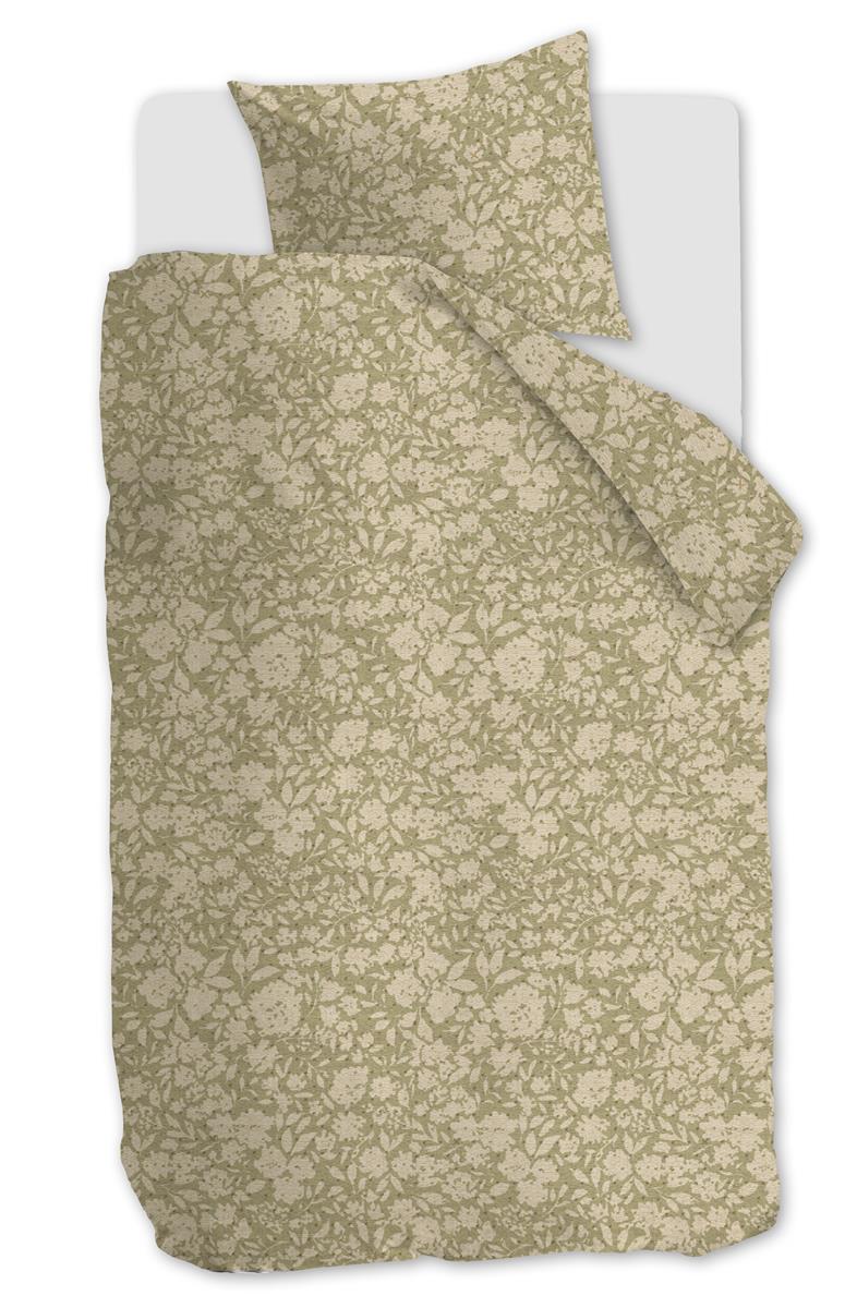 Ariadne at Home dekbedovertrek Shapes - 140x200/220 cm - groen