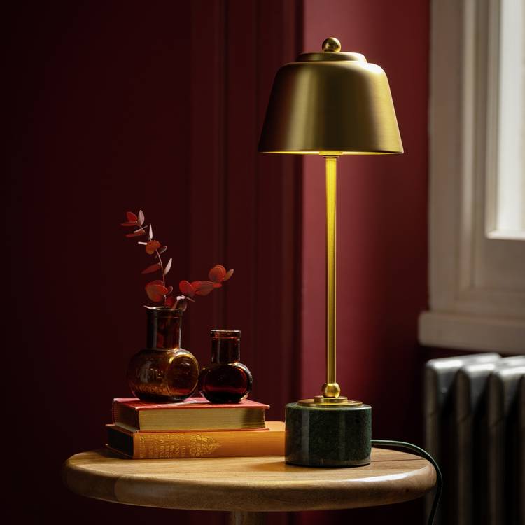 Habitat x Morris & Co. Slim Library Marble Table Lamp