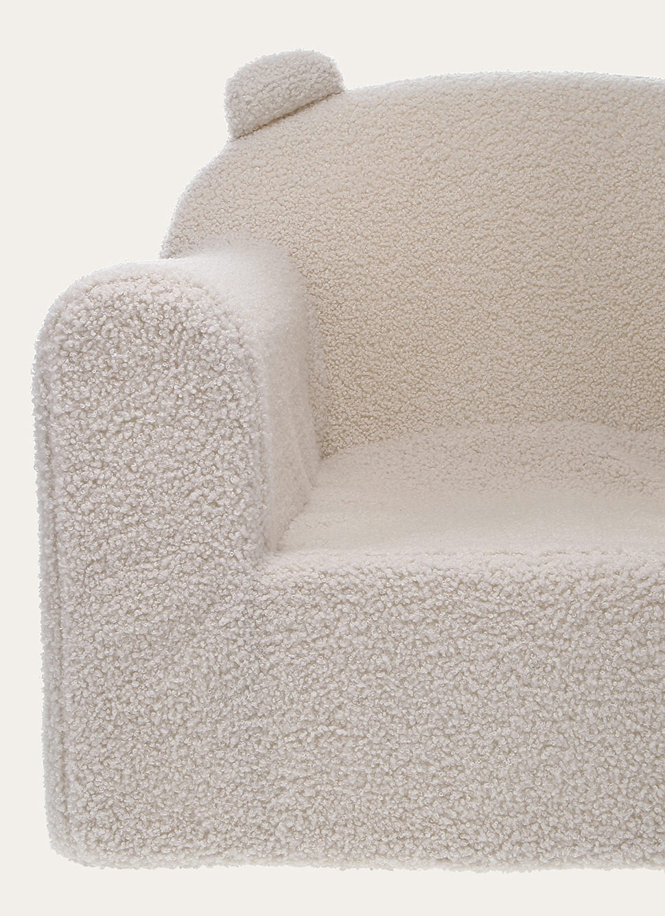 FAUTEUIL DOUDOU AVEC OREILLES BLANC