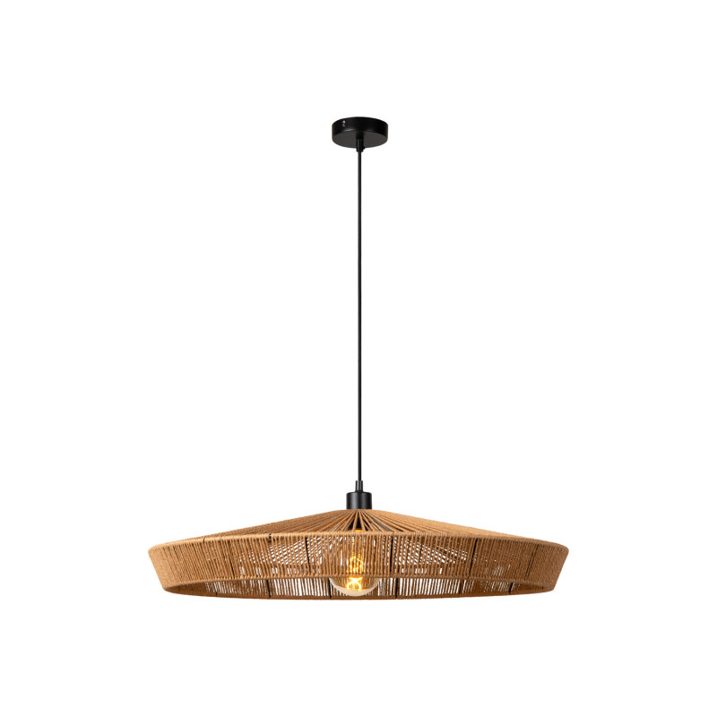Suspension Yunkai naturel Ø 70 cm E27 40 W LUCIDE