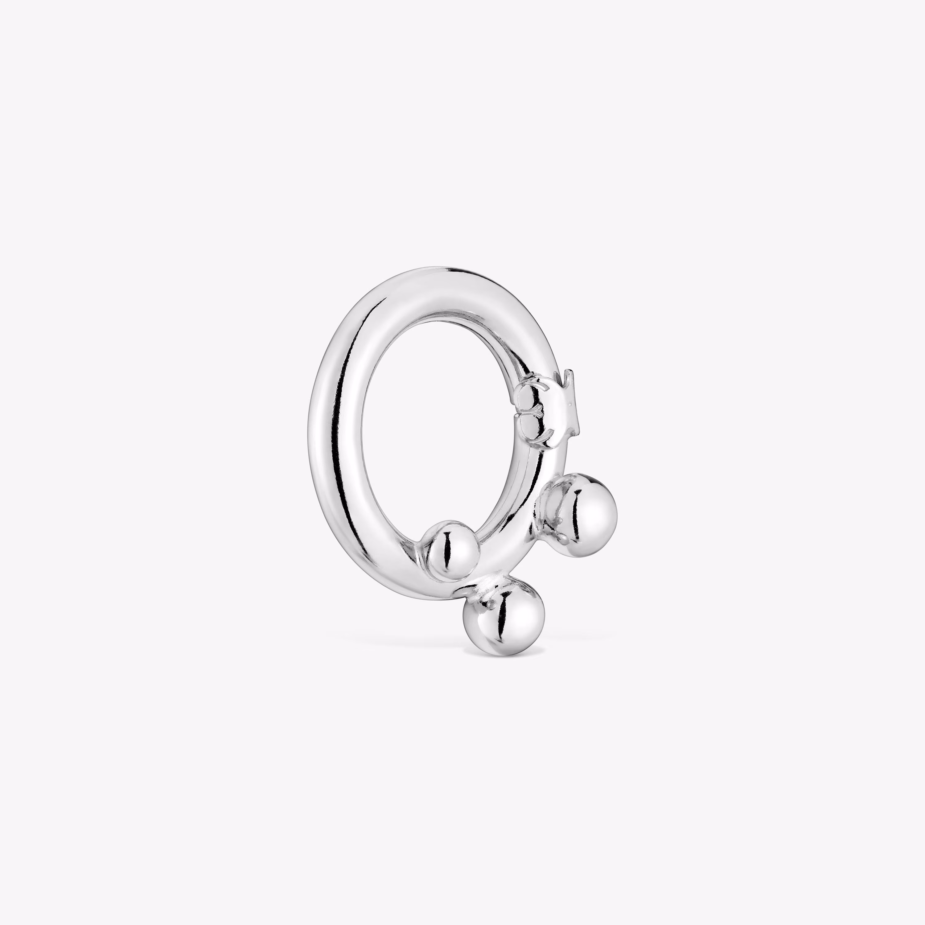 Anilla mediana de plata y detalles Hold