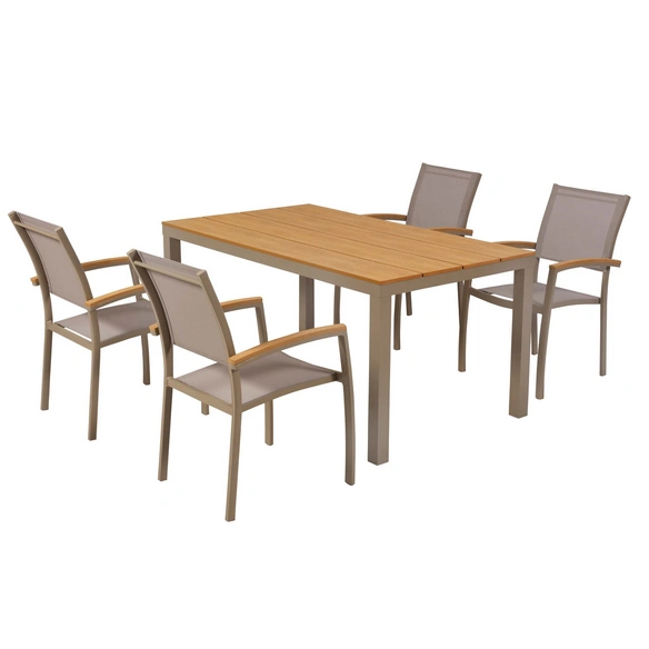 Gartenmöbel-Diningset »Piemont«, 5 tlg., 4 Sitzplätze, Aluminium